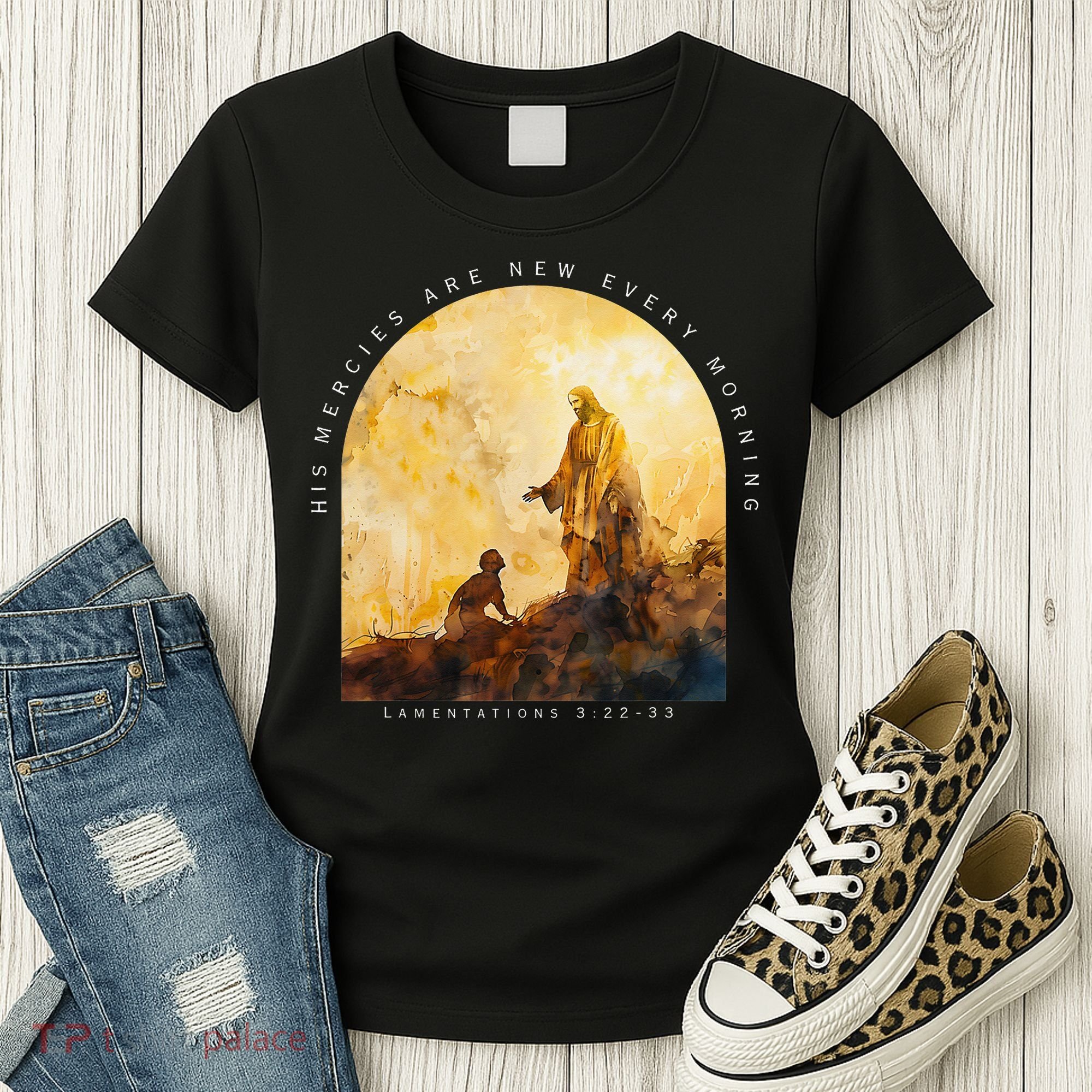 Christian His Mercies Are New Every Morning Bible Jesus Women's T-Shirt