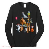 Cat Horror Movies Cute Halloween For Cat Kitty Lovers Long Sleeve Shirt thumb 0