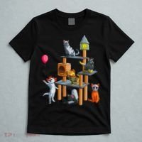 Cat Horror Movies Cute Halloween For Cat Kitty Lovers T-Shirt thumb 5