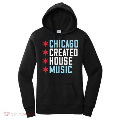 Chicago House Music Vintage DJ EDM Women's Hoodie