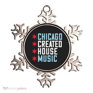Chicago House Music Vintage DJ EDM Ornament