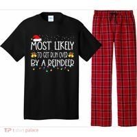 Christmas Holiday Most Likely To Get Run Over By A Reindeer Pajama Set thumb 0