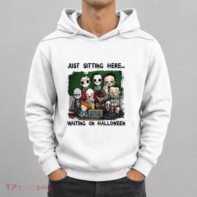 Chibi Horror Movie Just Sitting Here Waiting On Halloween Hoodie
