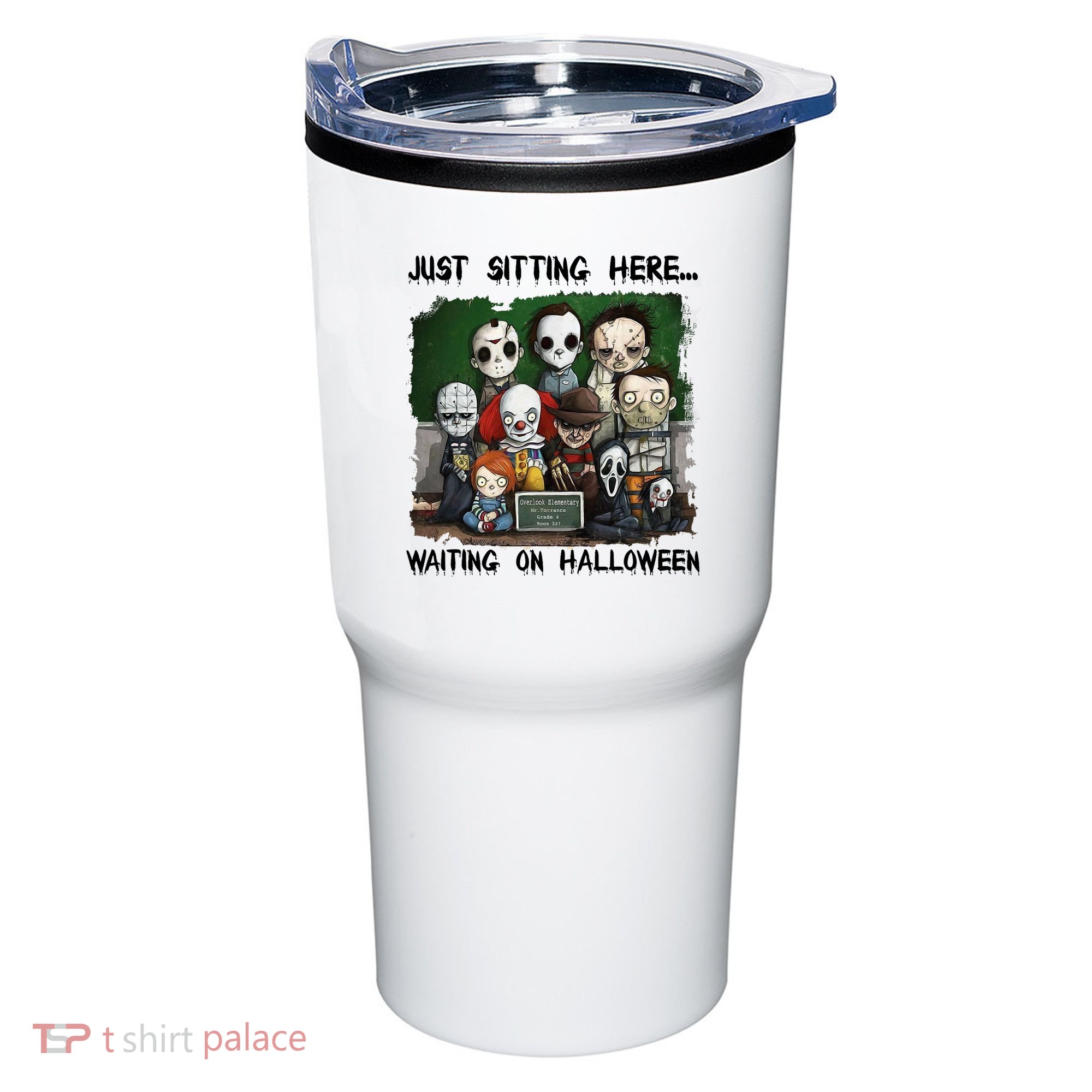 Chibi Horror Movie Just Sitting Here Waiting On Halloween Tumbler