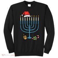 Christmas Hat Menorah Jew Hanukkah Chanukah    Sweatshirt thumb 0