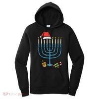 Christmas Hat Menorah Jew Hanukkah Chanukah    Women's Hoodie thumb 0