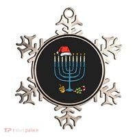 Christmas Hat Menorah Jew Hanukkah Chanukah    Ornament thumb 0