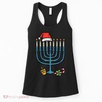 Christmas Hat Menorah Jew Hanukkah Chanukah    Women's Tank Top thumb 0