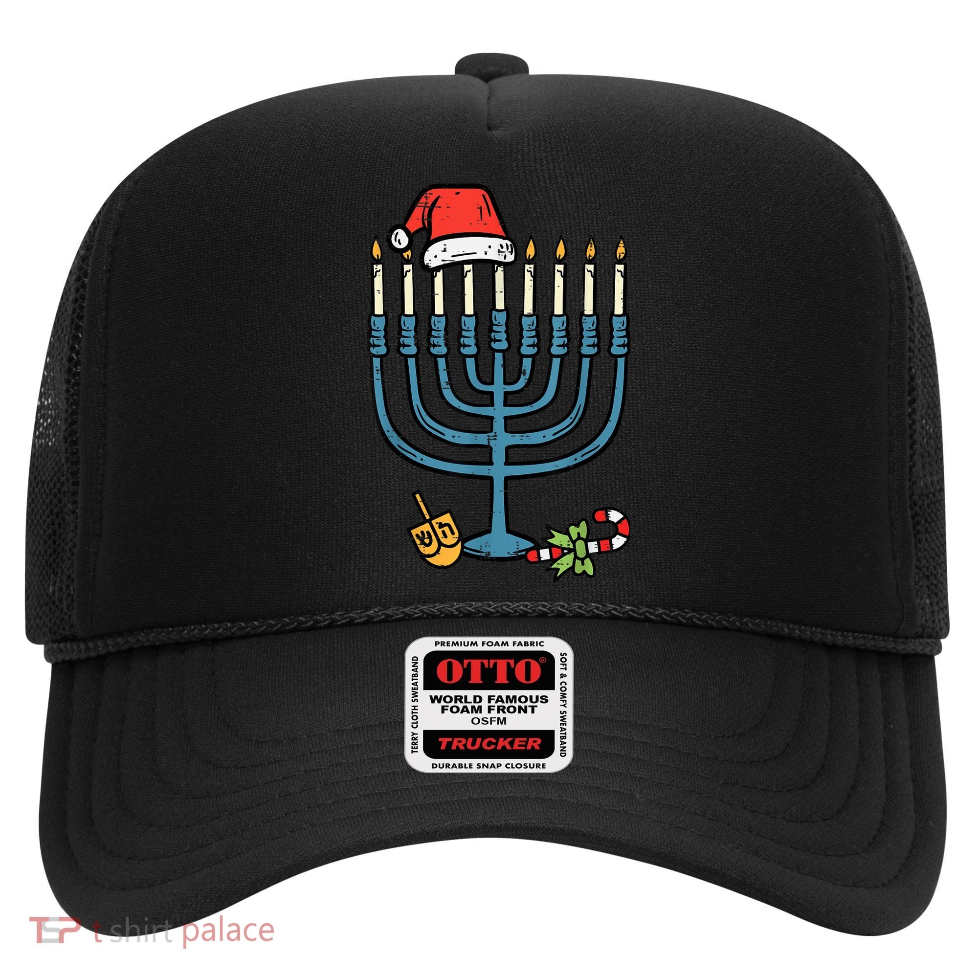 Christmas Hat Menorah Jew Hanukkah Chanukah    Hat
