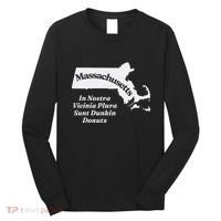 Click Hole Massachusetts In Nostra Vicinia Plura Sunt Dunkin Donuts Long Sleeve Shirt thumb 0