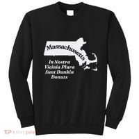 Click Hole Massachusetts In Nostra Vicinia Plura Sunt Dunkin Donuts Sweatshirt thumb 0