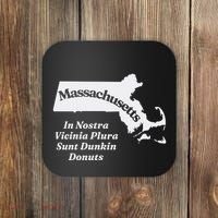 Click Hole Massachusetts In Nostra Vicinia Plura Sunt Dunkin Donuts Coaster thumb 0