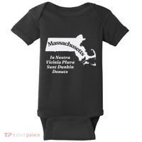 Click Hole Massachusetts In Nostra Vicinia Plura Sunt Dunkin Donuts Baby Bodysuit thumb 0
