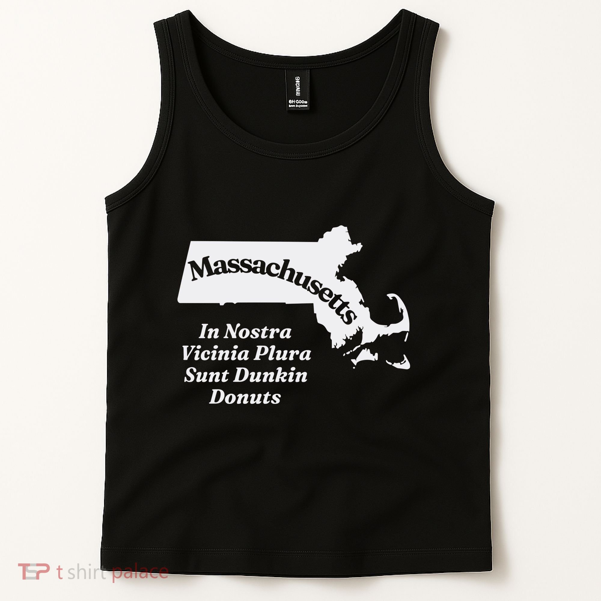 Click Hole Massachusetts In Nostra Vicinia Plura Sunt Dunkin Donuts Tank Top