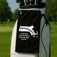Click Hole Massachusetts In Nostra Vicinia Plura Sunt Dunkin Donuts Golf Towel thumb 2
