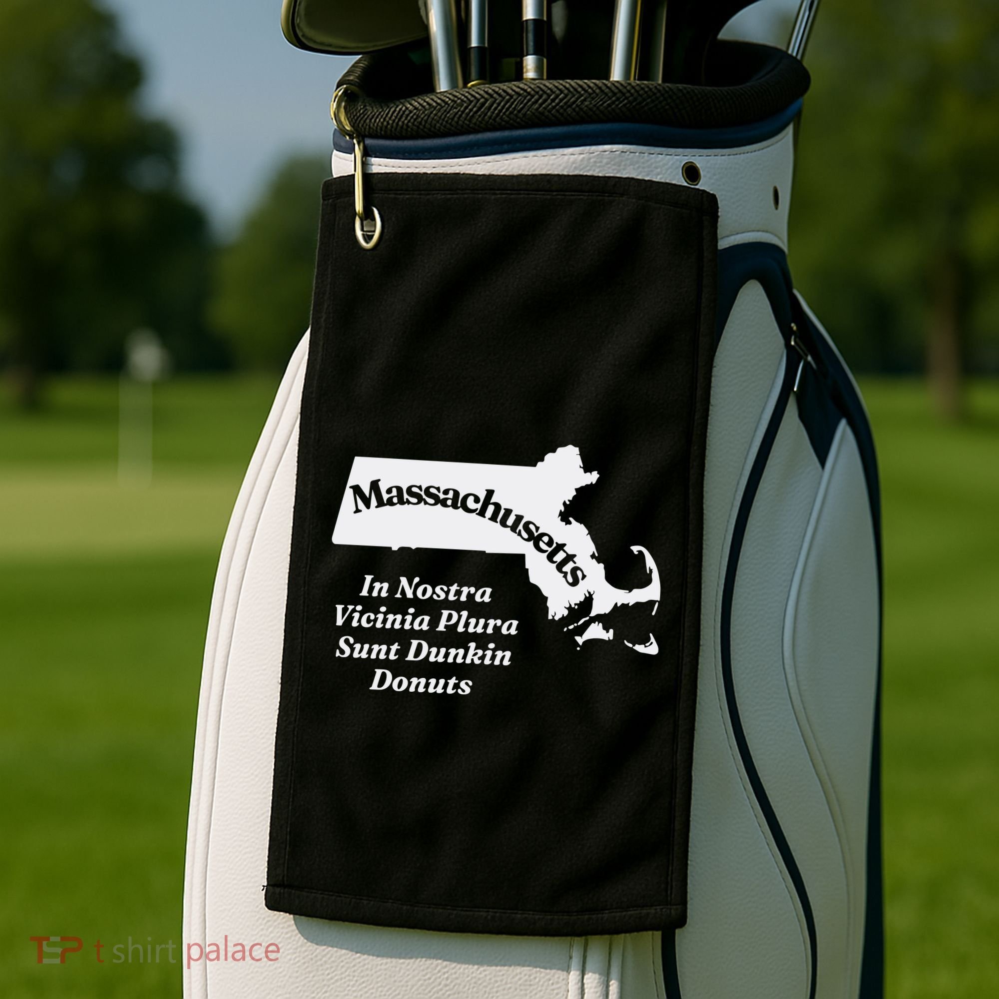 Click Hole Massachusetts In Nostra Vicinia Plura Sunt Dunkin Donuts Golf Towel