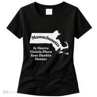 Click Hole Massachusetts In Nostra Vicinia Plura Sunt Dunkin Donuts Women's T-Shirt thumb 0