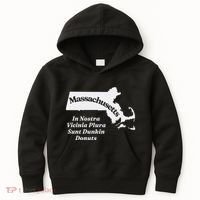 Click Hole Massachusetts In Nostra Vicinia Plura Sunt Dunkin Donuts Kids Hoodie thumb 0