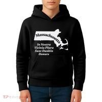 Click Hole Massachusetts In Nostra Vicinia Plura Sunt Dunkin Donuts Kids Hoodie thumb 4