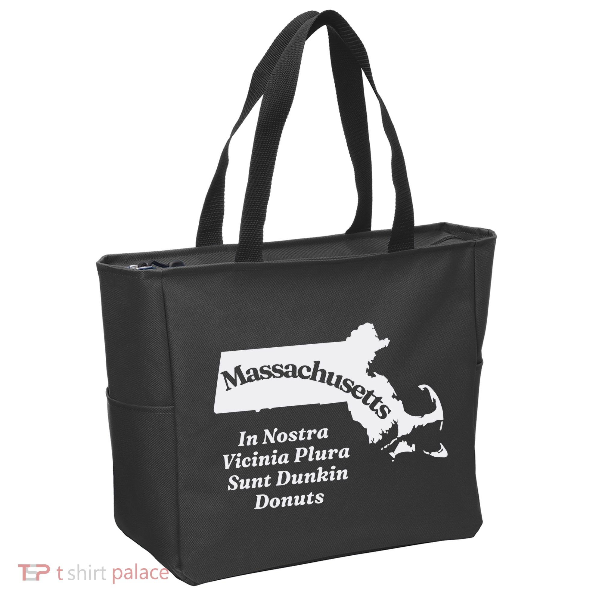 Click Hole Massachusetts In Nostra Vicinia Plura Sunt Dunkin Donuts Tote Bag