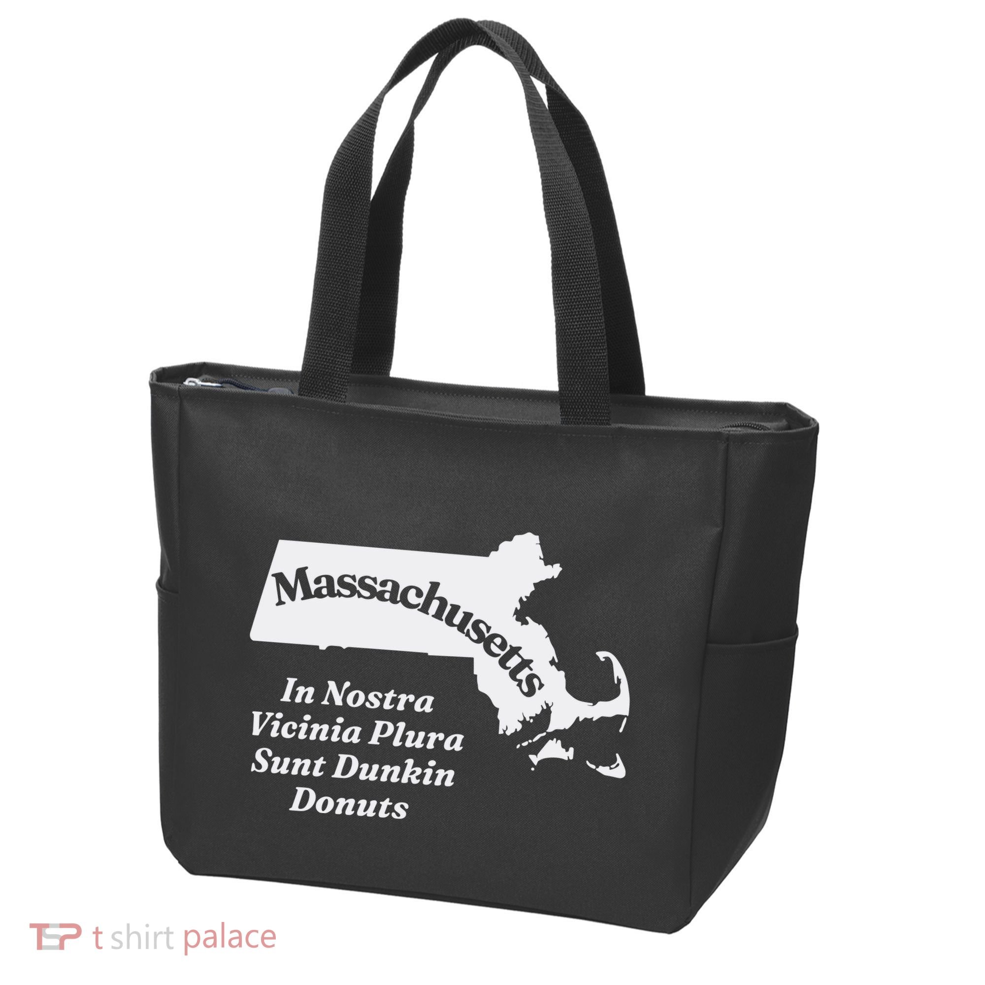 Click Hole Massachusetts In Nostra Vicinia Plura Sunt Dunkin Donuts Tote Bag
