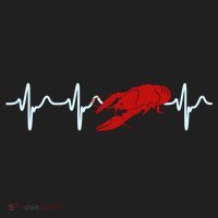 Crawfish Heartbeat Mardi Gras Lobster Season Boil Crew Gift Golf Towel thumb 3