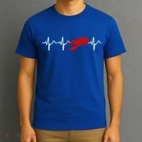 Crawfish Heartbeat Mardi Gras Lobster Season Boil Crew Gift T-Shirt thumb 3