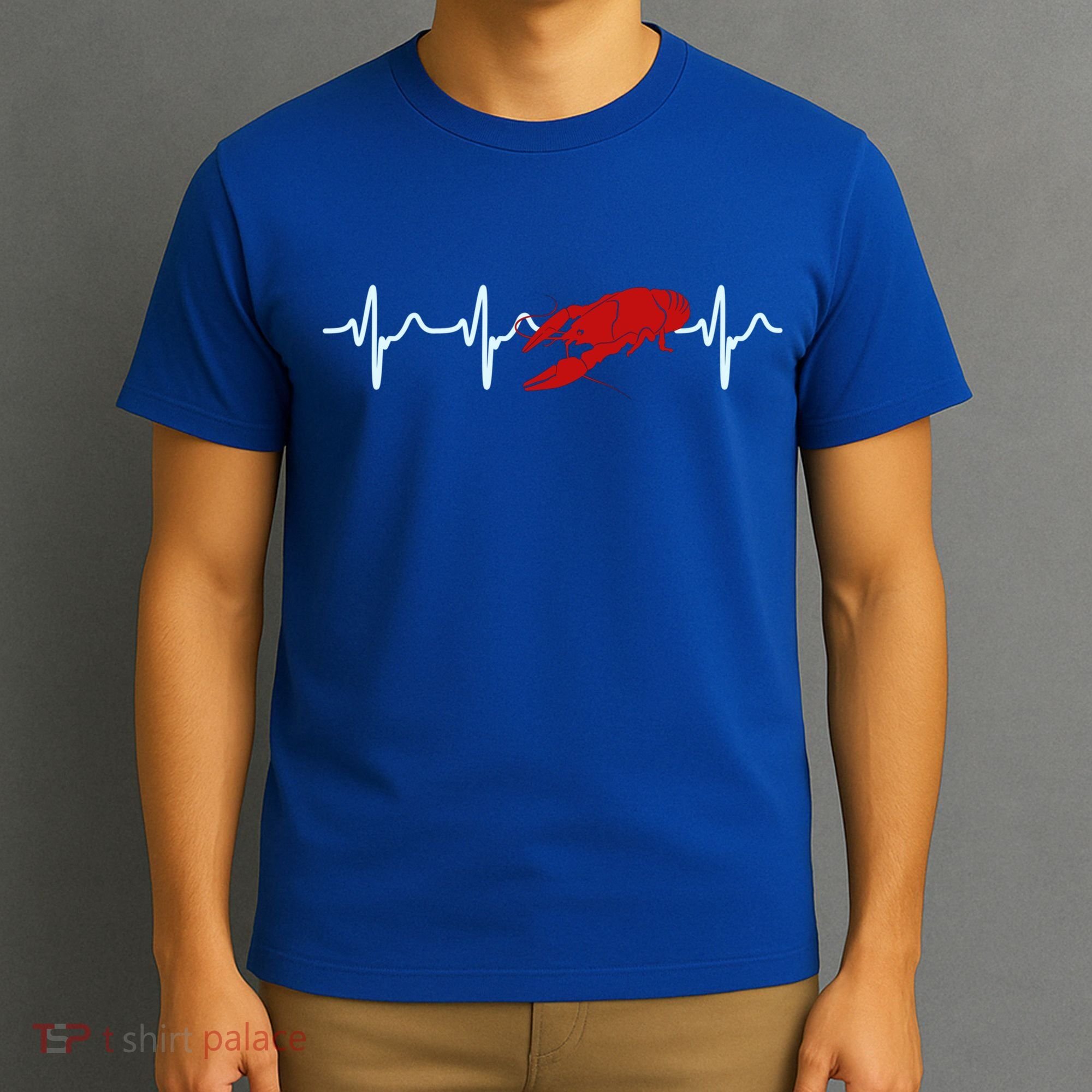 Crawfish Heartbeat Mardi Gras Lobster Season Boil Crew Gift T-Shirt