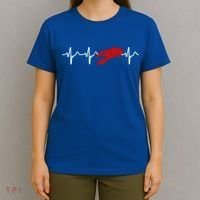Crawfish Heartbeat Mardi Gras Lobster Season Boil Crew Gift T-Shirt thumb 4