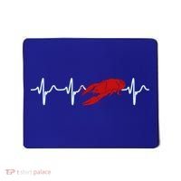 Crawfish Heartbeat Mardi Gras Lobster Season Boil Crew Gift Mousepad thumb 0