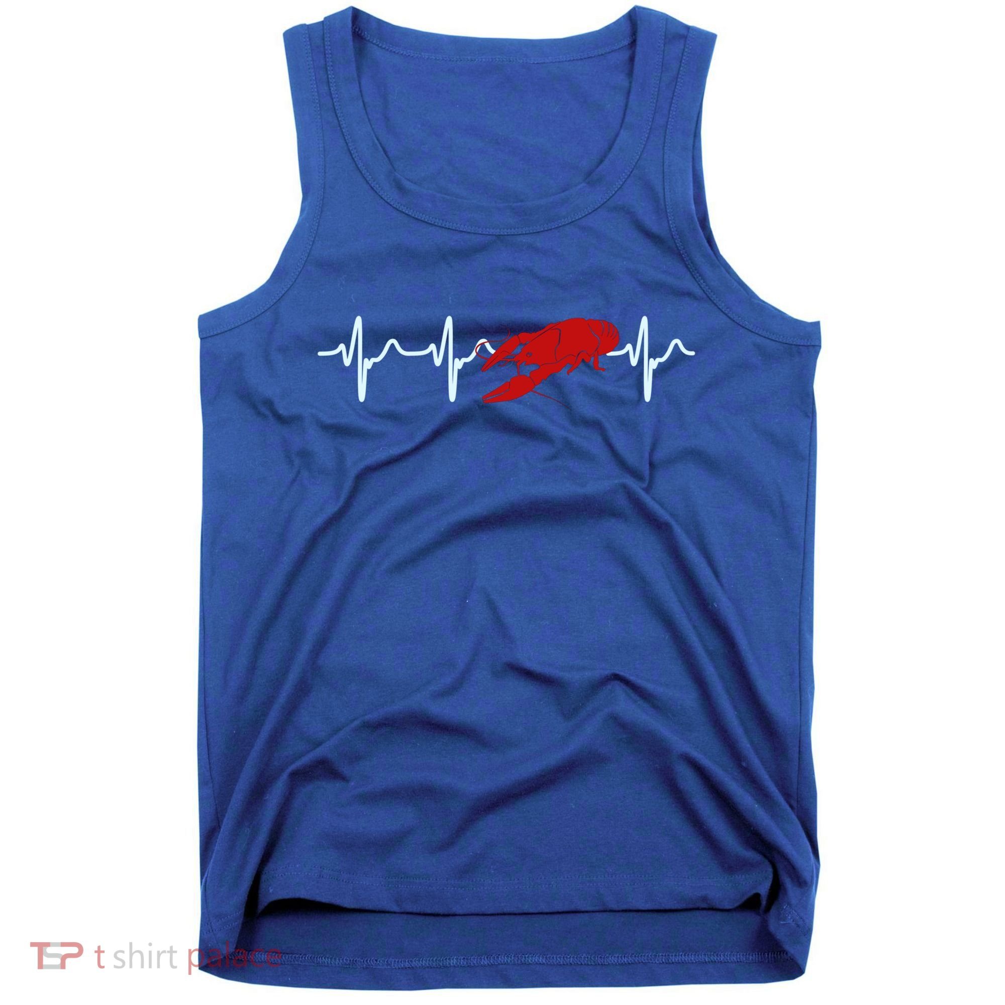 Crawfish Heartbeat Mardi Gras Lobster Season Boil Crew Gift Tank Top