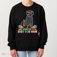 Cute Happy Mother's Day Best Dog Mom Women's Sweatshirt thumb 0