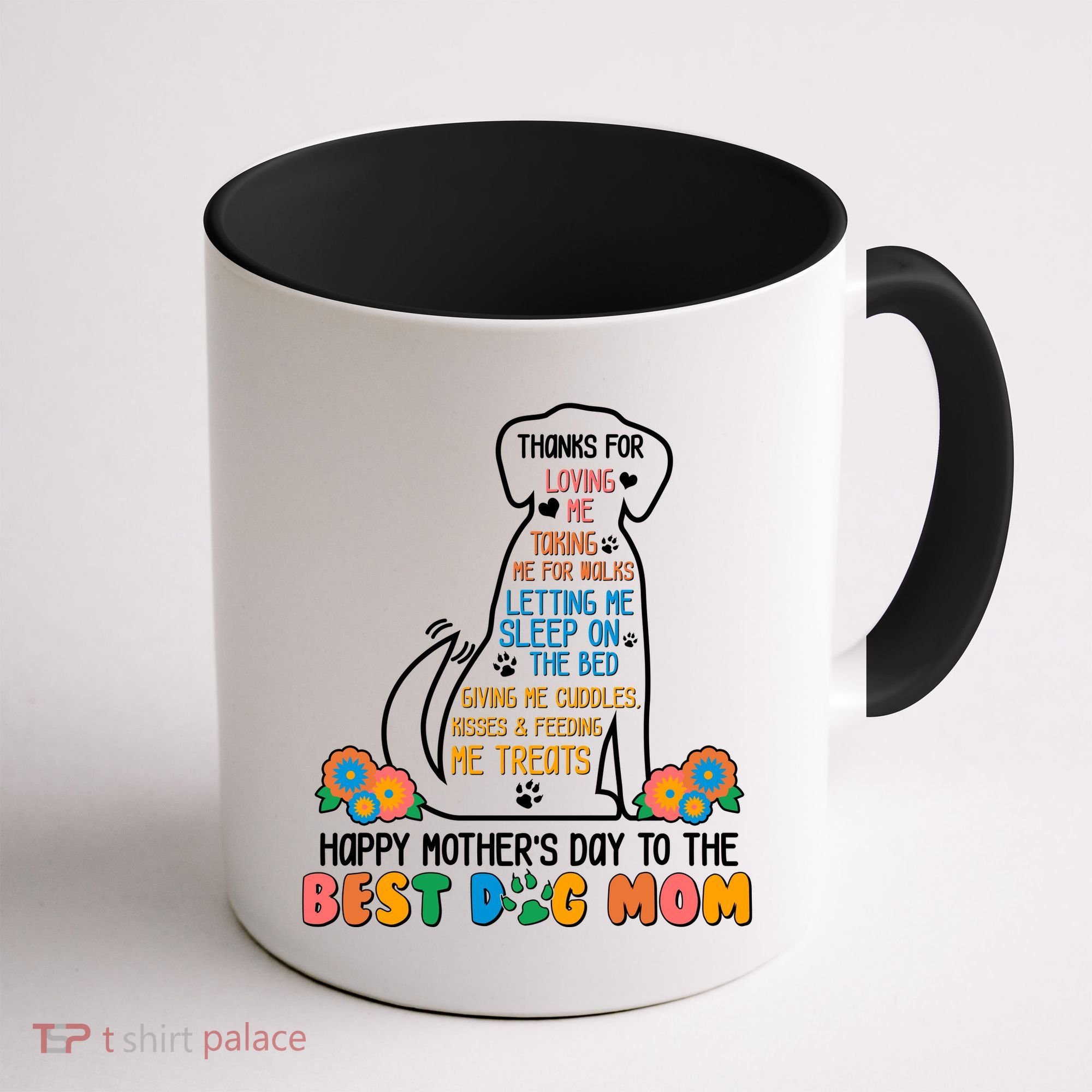 Cute Happy Mother's Day Best Dog Mom Coffee Mug