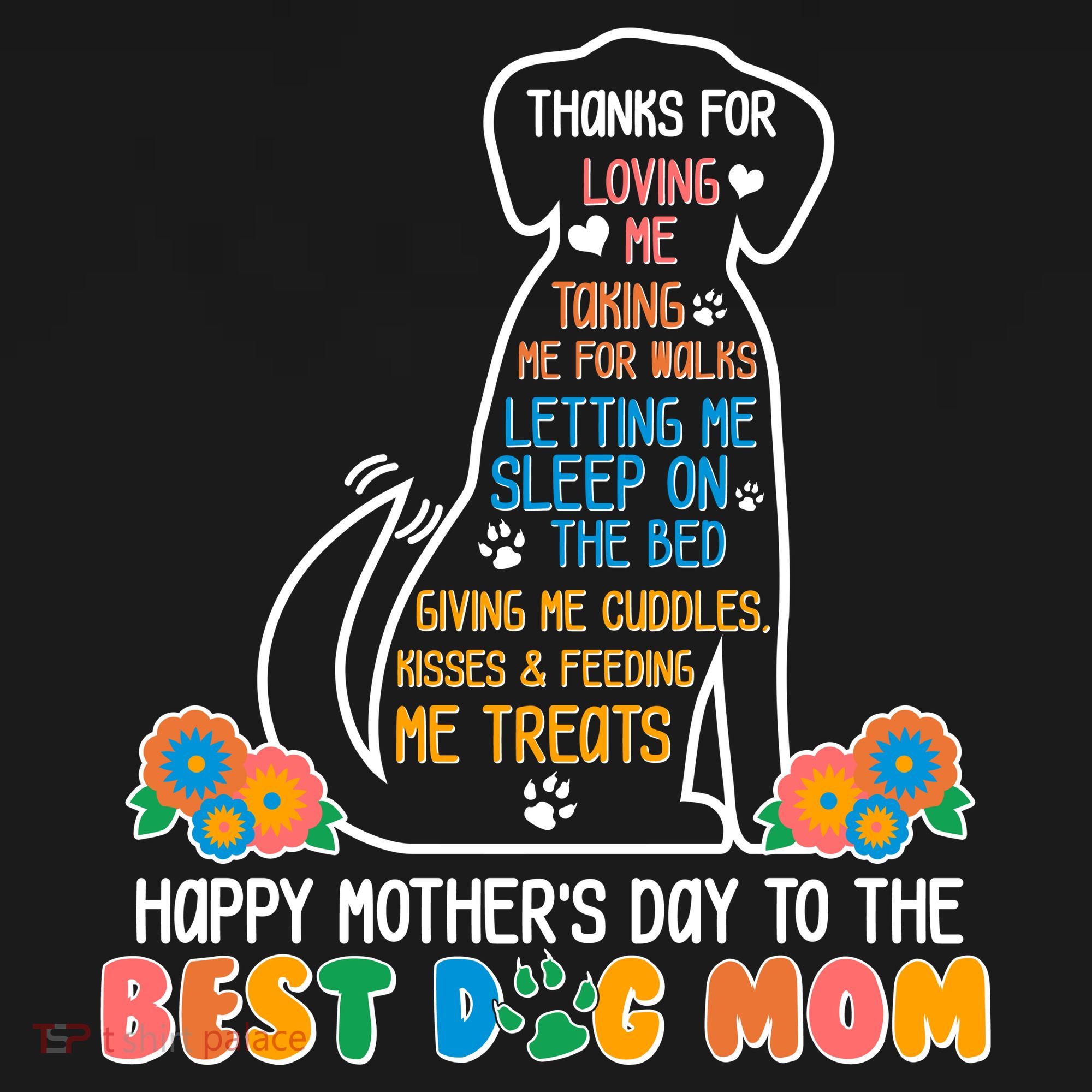 Cute Happy Mother's Day Best Dog Mom Women's Hoodie