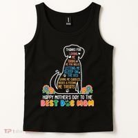 Cute Happy Mother's Day Best Dog Mom Tank Top thumb 2