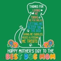 Cute Happy Mother's Day Best Dog Mom Sweatshirt thumb 3