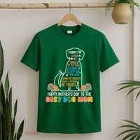 Cute Happy Mother's Day Best Dog Mom T-Shirt thumb 2