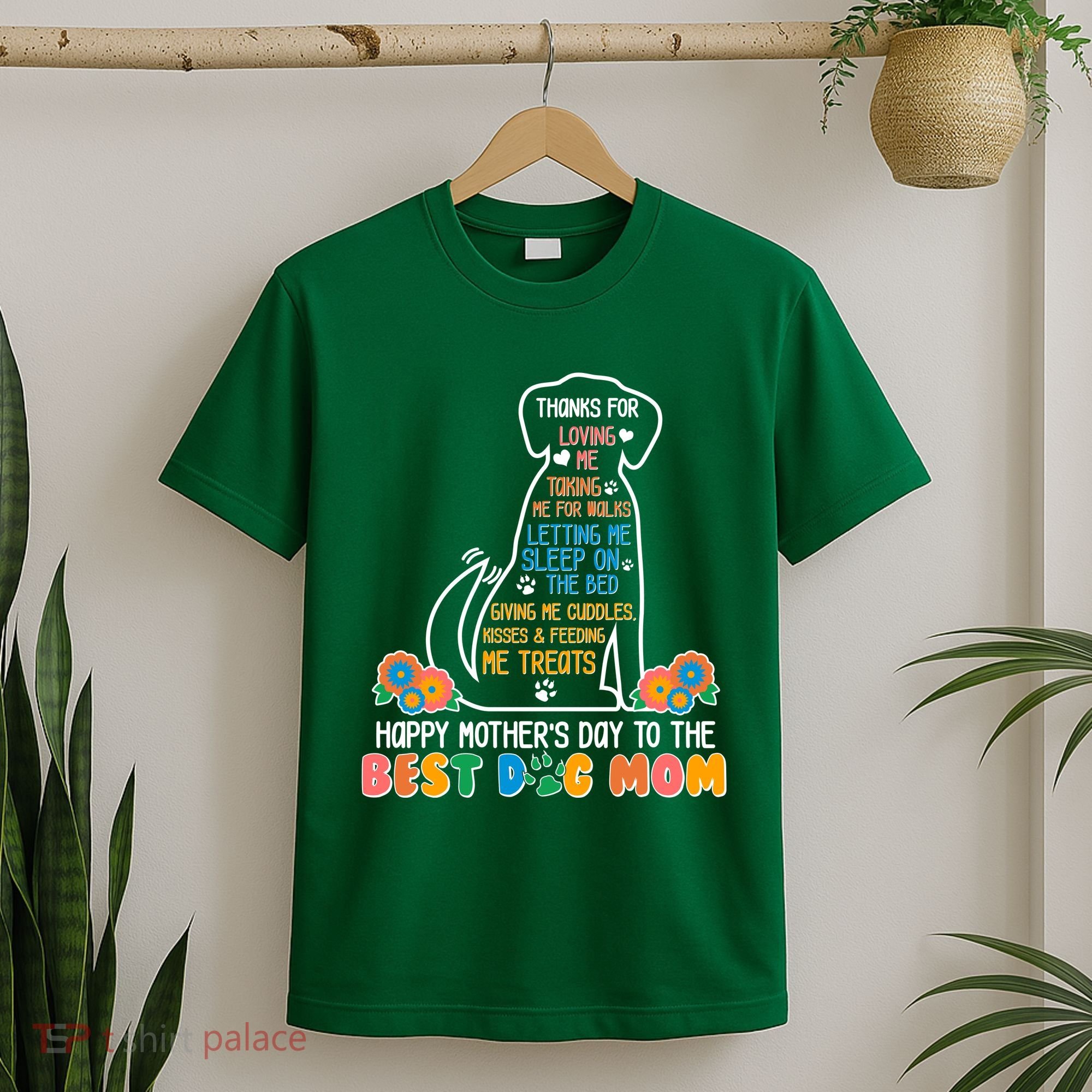 Cute Happy Mother's Day Best Dog Mom T-Shirt