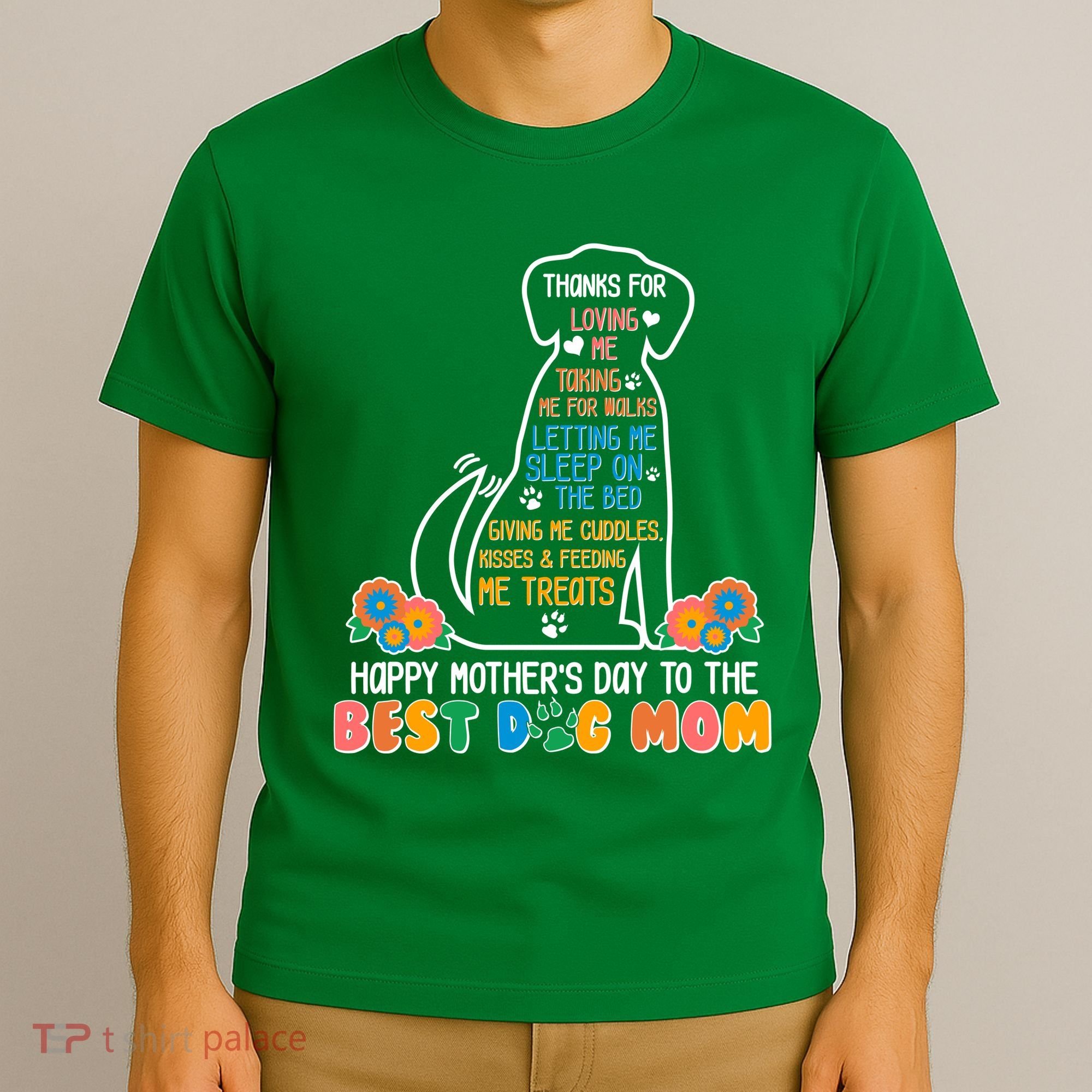 Cute Happy Mother's Day Best Dog Mom T-Shirt