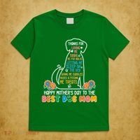 Cute Happy Mother's Day Best Dog Mom T-Shirt thumb 5