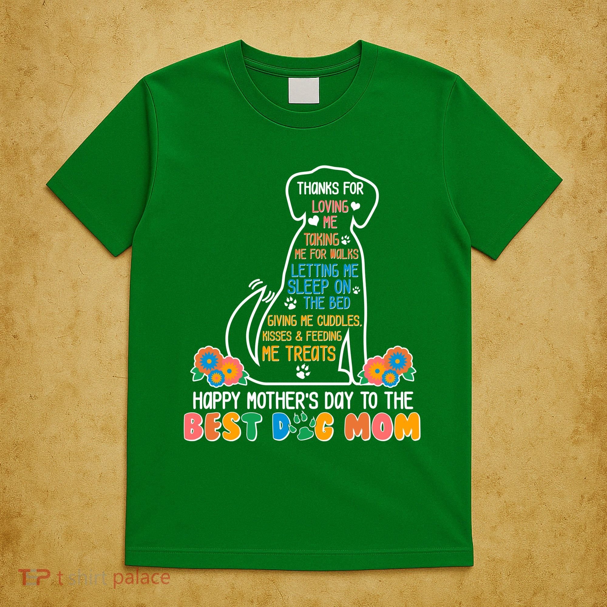 Cute Happy Mother's Day Best Dog Mom T-Shirt