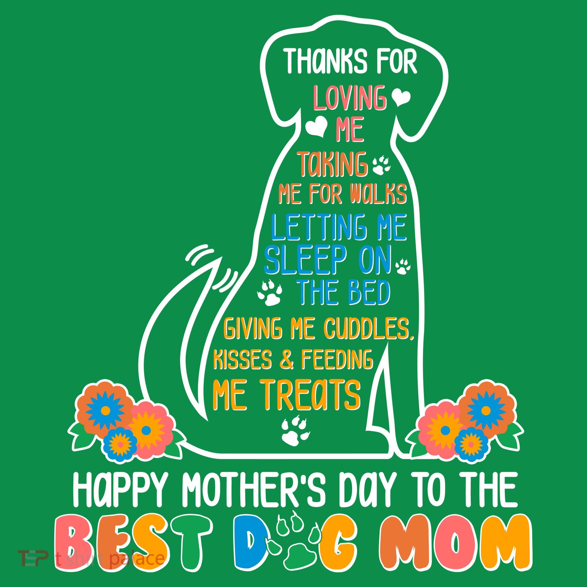 Cute Happy Mother's Day Best Dog Mom Mousepad