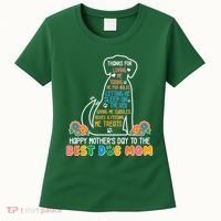 Cute Happy Mother's Day Best Dog Mom Women's T-Shirt thumb 0