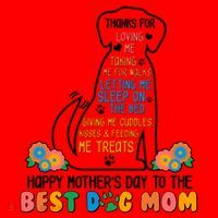 Cute Happy Mother's Day Best Dog Mom Santa Hat thumb 1