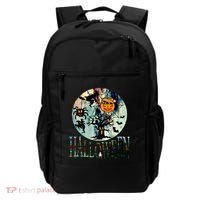 Creepy Halloween Moon Spider Pumpkin Witch Ghost Backpack thumb 0