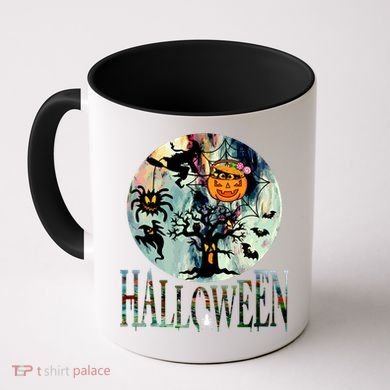 Creepy Halloween Moon Spider Pumpkin Witch Ghost Coffee Mug