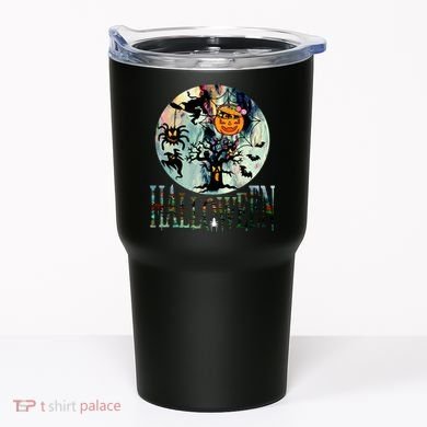 Creepy Halloween Moon Spider Pumpkin Witch Ghost Tumbler