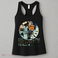 Creepy Halloween Moon Spider Pumpkin Witch Ghost Women's Tank Top thumb 3