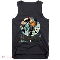 Creepy Halloween Moon Spider Pumpkin Witch Ghost Tank Top thumb 0
