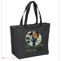 Creepy Halloween Moon Spider Pumpkin Witch Ghost Tote Bag thumb 2